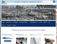 Tablet Screenshot of jachtclubscheveningen.com